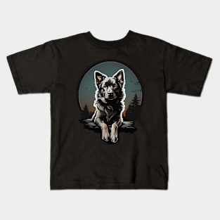 Dark Doggy Kids T-Shirt